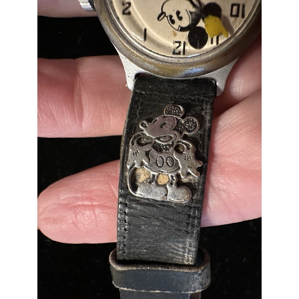 Vint Ingersoll Mickey Mouse Watch Original Band Parts Repair - Picture 5 of 9